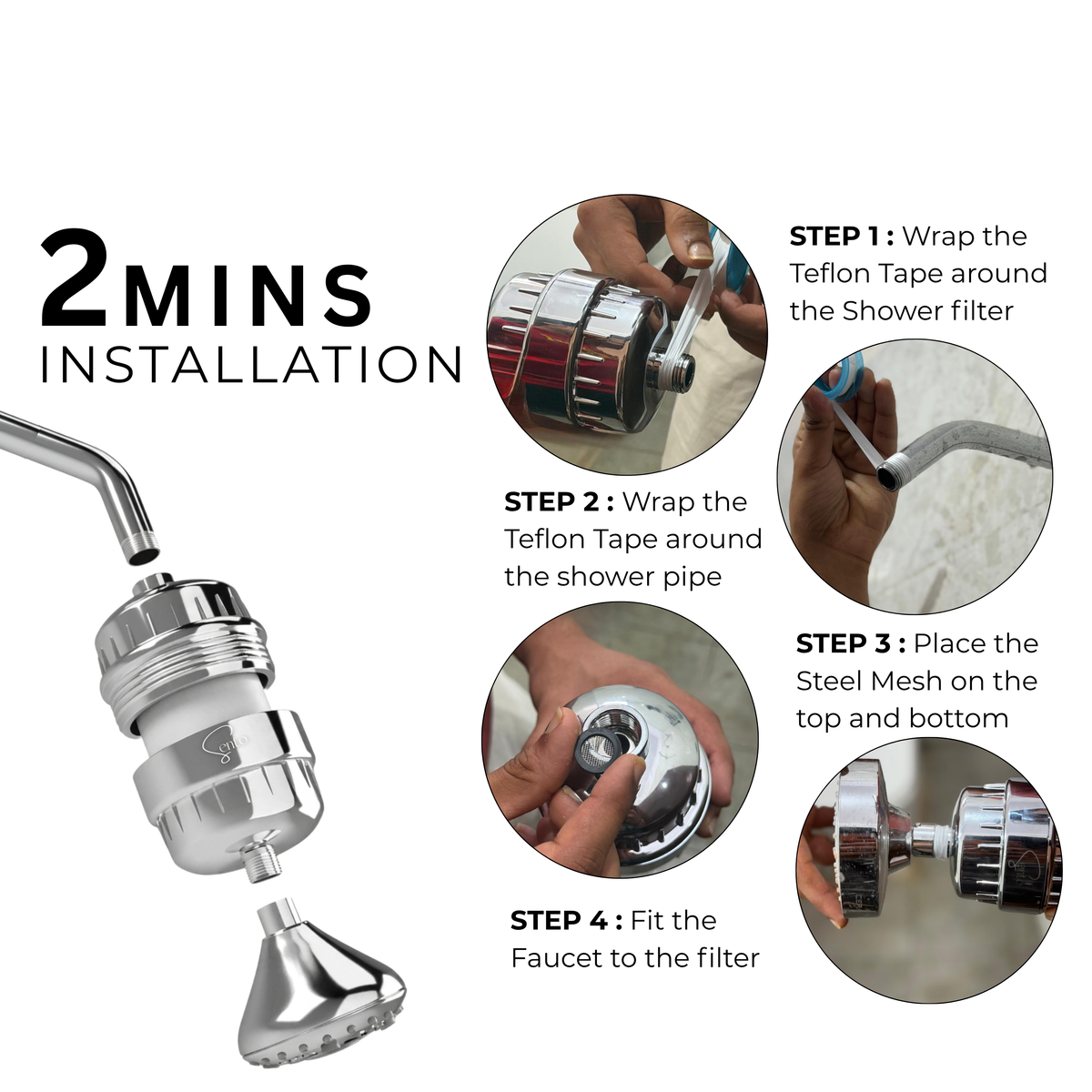 Snaan by Sento™ | Shower filter for Hard Water
